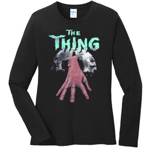 Thing Hand Wednesday Lover Trending Gift Idea Ladies Long Sleeve Shirt