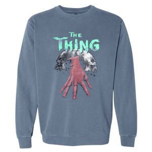 Thing Hand Wednesday Lover Trending Gift Idea Garment-Dyed Sweatshirt