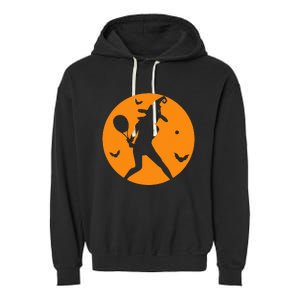 Tennis Halloween Witch Costume For Tennis Players Coaches Garment-Dyed Fleece Hoodie