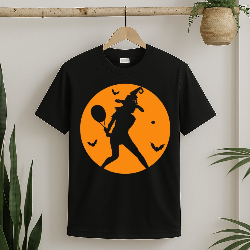 Tennis Halloween Witch Costume For Tennis Players Coaches T-Shirt