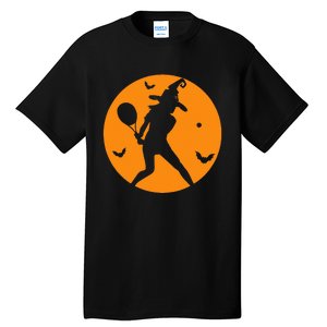 Tennis Halloween Witch Costume For Tennis Players Coaches Tall T-Shirt