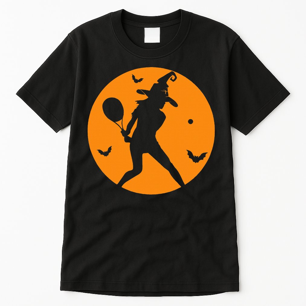 Tennis Halloween Witch Costume For Tennis Players Coaches Tall T-Shirt