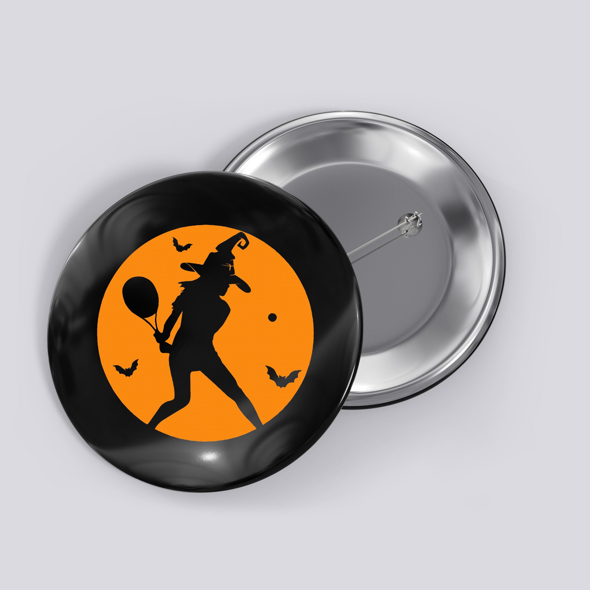 Tennis Halloween Witch Costume For Tennis Players Coaches Button