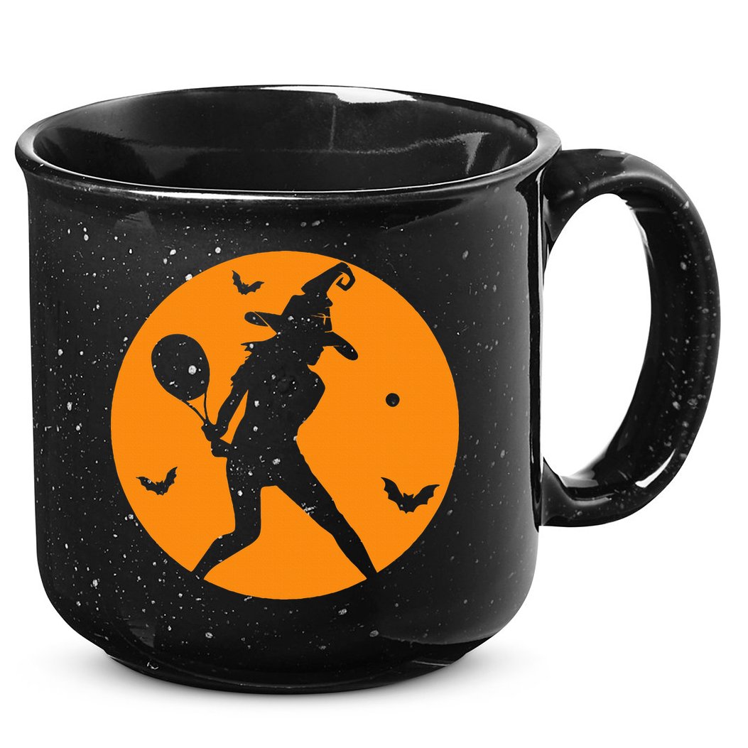 Tennis Halloween Witch Costume For Tennis Players Coaches 15oz Campfire Ceramic Mug