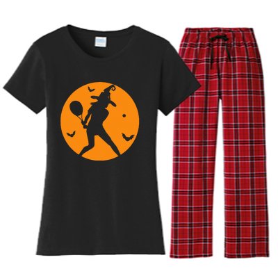 Tennis Halloween Witch Costume For Tennis Players Coaches Women's Flannel Pajama Set