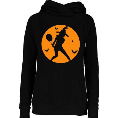 Tennis Halloween Witch Costume For Tennis Players Coaches Womens Funnel Neck Pullover Hood