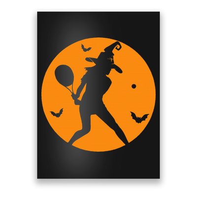 Tennis Halloween Witch Costume For Tennis Players Coaches Poster