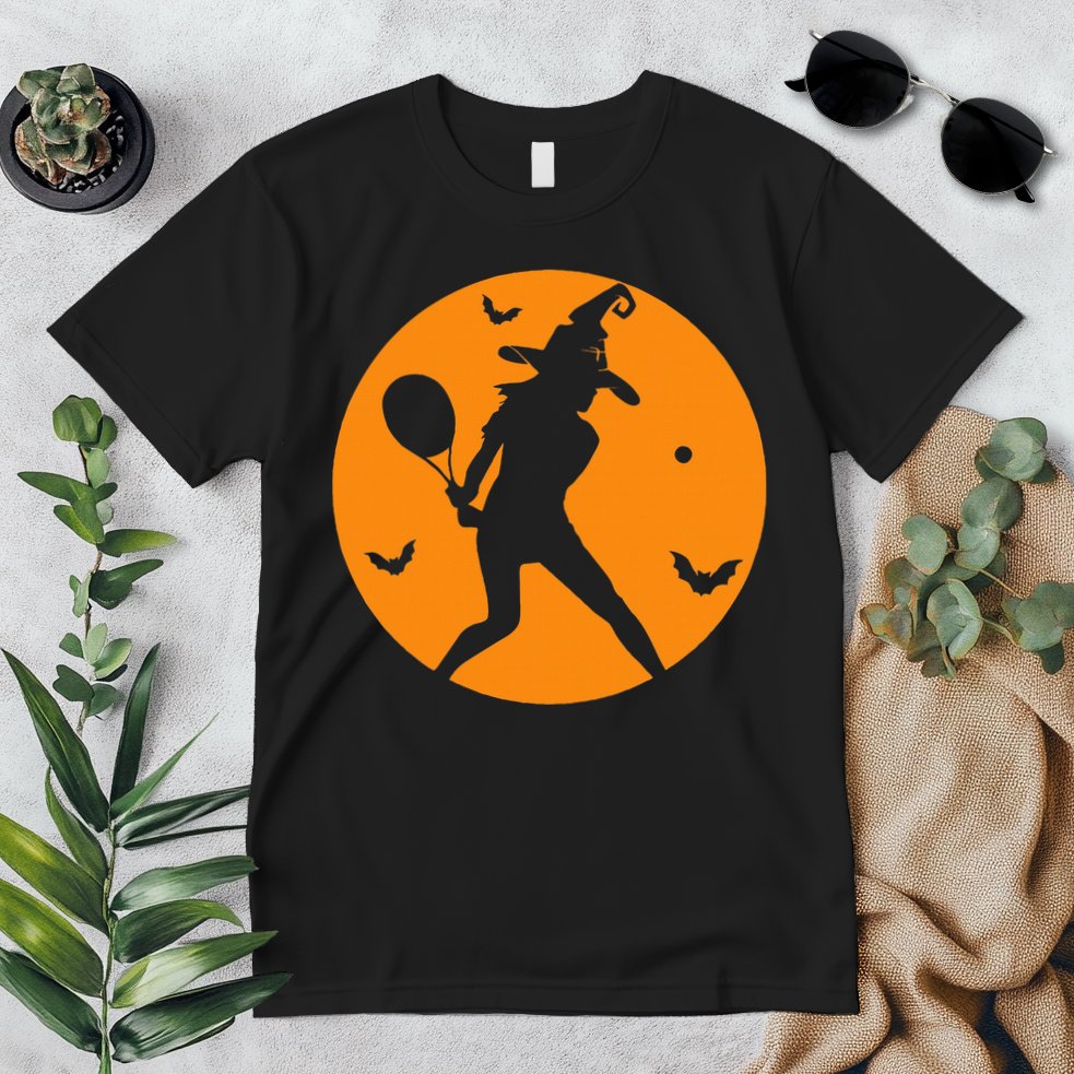 Tennis Halloween Witch Costume For Tennis Players Coaches Premium T-Shirt