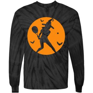 Tennis Halloween Witch Costume For Tennis Players Coaches Tie-Dye Long Sleeve Shirt