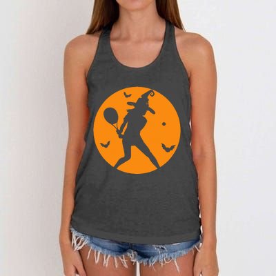 Tennis Halloween Witch Costume For Tennis Players Coaches Women's Knotted Racerback Tank