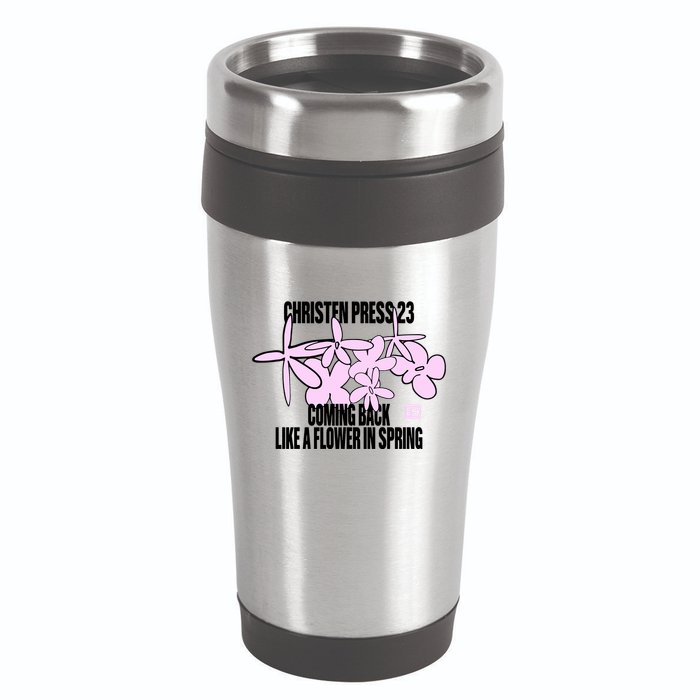 Tobin Heath Wearing Christen Press 23 Coming Back Like A Flower In Spring 16oz Travel Tumbler