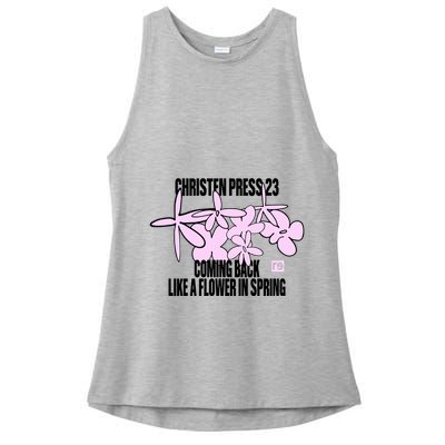 Tobin Heath Wearing Christen Press 23 Coming Back Like A Flower In Spring Ladies PosiCharge Tri-Blend Wicking Tank