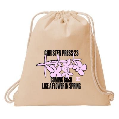 Tobin Heath Wearing Christen Press 23 Coming Back Like A Flower In Spring Drawstring Bag