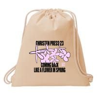Tobin Heath Wearing Christen Press 23 Coming Back Like A Flower In Spring Drawstring Bag