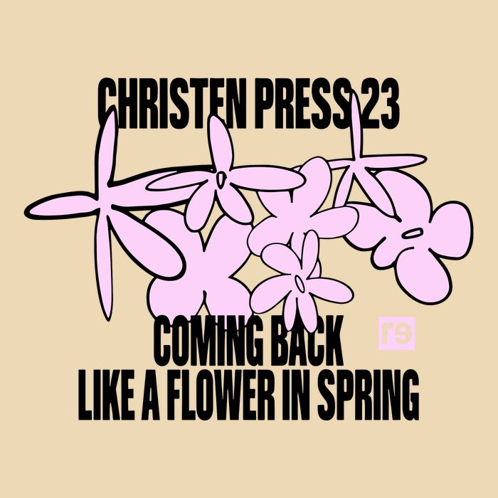 Tobin Heath Wearing Christen Press 23 Coming Back Like A Flower In Spring Drawstring Bag