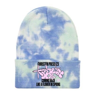 Tobin Heath Wearing Christen Press 23 Coming Back Like A Flower In Spring Tie Dye 12in Knit Beanie