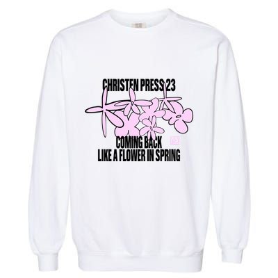Tobin Heath Wearing Christen Press 23 Coming Back Like A Flower In Spring Garment-Dyed Sweatshirt