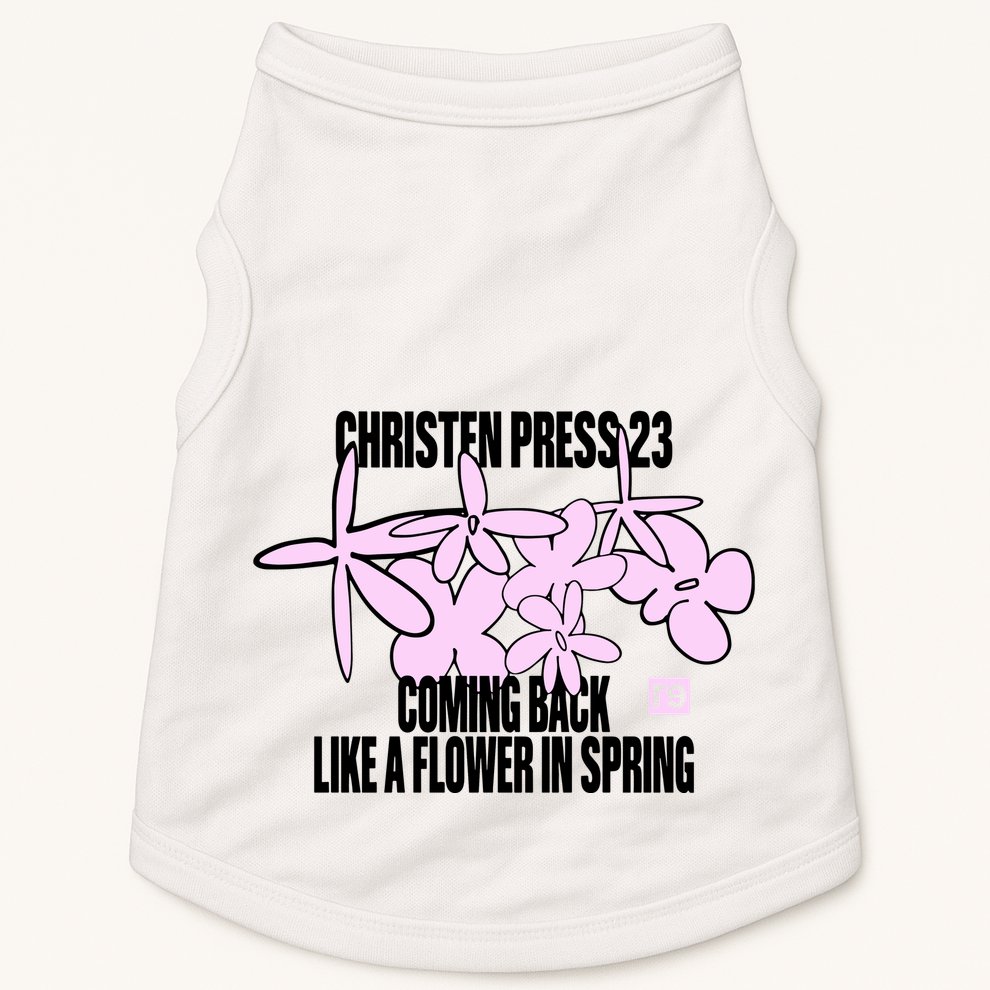 Tobin Heath Wearing Christen Press 23 Coming Back Like A Flower In Spring Doggie Tank