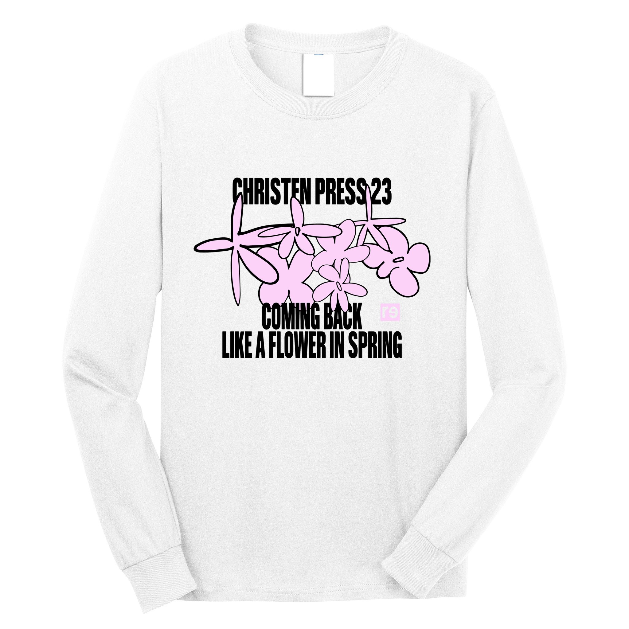 Tobin Heath Wearing Christen Press 23 Coming Back Like A Flower In Spring Long Sleeve Shirt