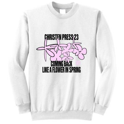 Tobin Heath Wearing Christen Press 23 Coming Back Like A Flower In Spring Sweatshirt