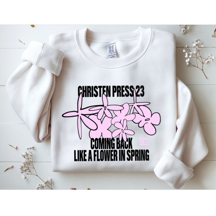 Tobin Heath Wearing Christen Press 23 Coming Back Like A Flower In Spring Sweatshirt