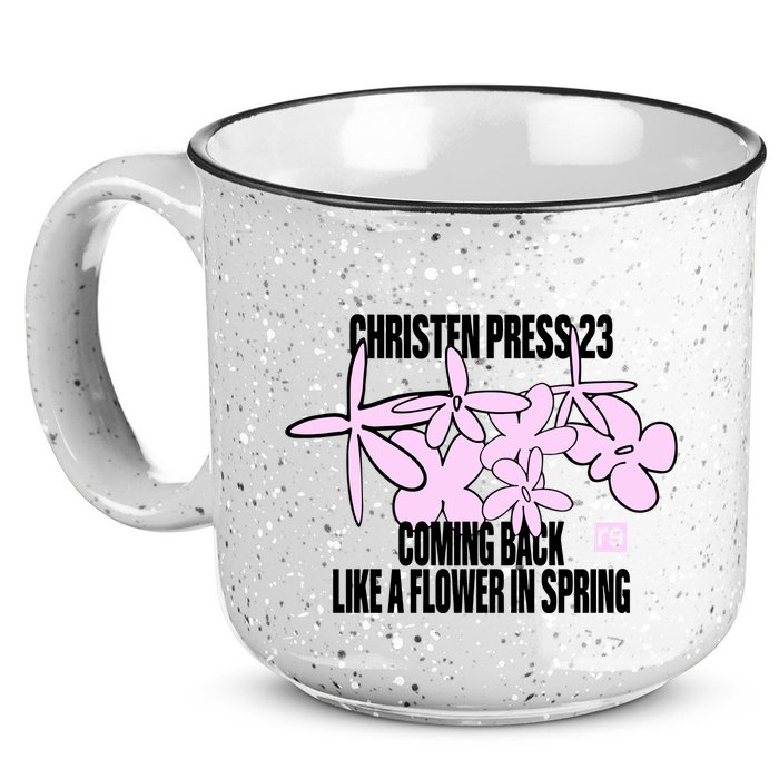 Tobin Heath Wearing Christen Press 23 Coming Back Like A Flower In Spring 15oz Campfire Ceramic Mug