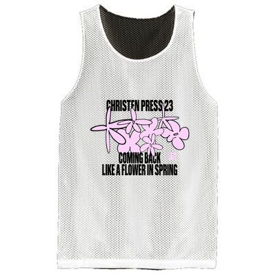Tobin Heath Wearing Christen Press 23 Coming Back Like A Flower In Spring Mesh Reversible Basketball Jersey Tank