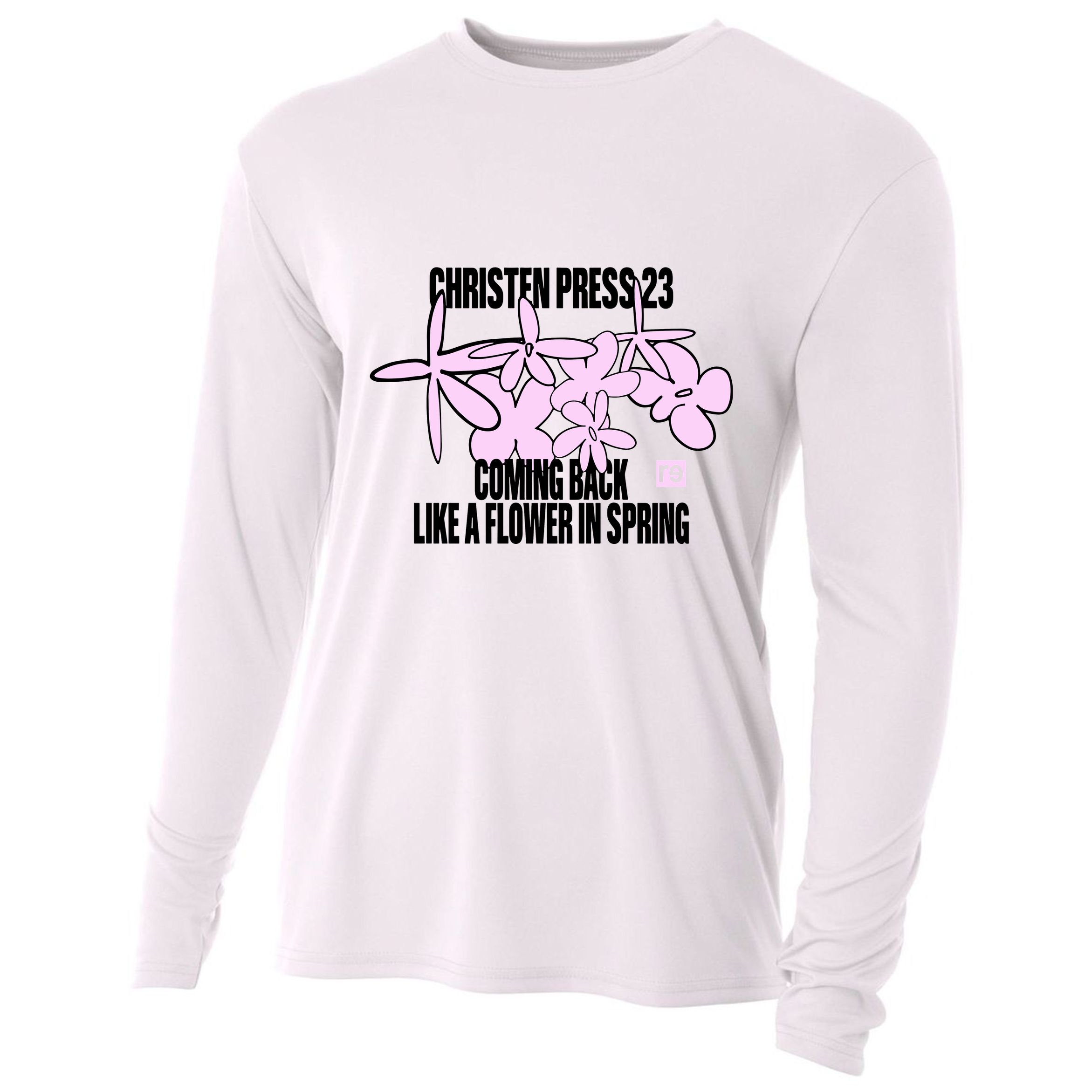 Tobin Heath Wearing Christen Press 23 Coming Back Like A Flower In Spring Cooling Performance Long Sleeve Crew