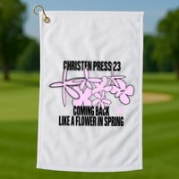 Tobin Heath Wearing Christen Press 23 Coming Back Like A Flower In Spring Golf Towel