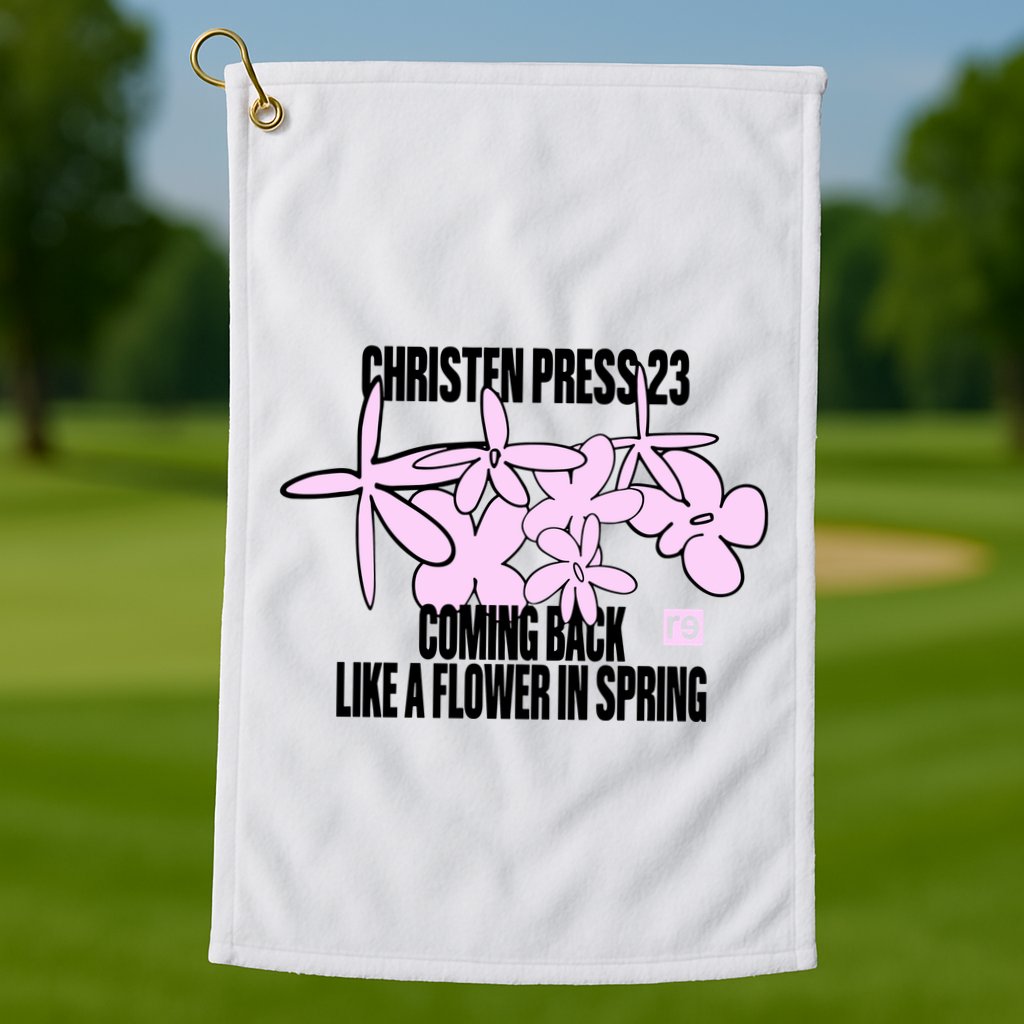 Tobin Heath Wearing Christen Press 23 Coming Back Like A Flower In Spring Golf Towel