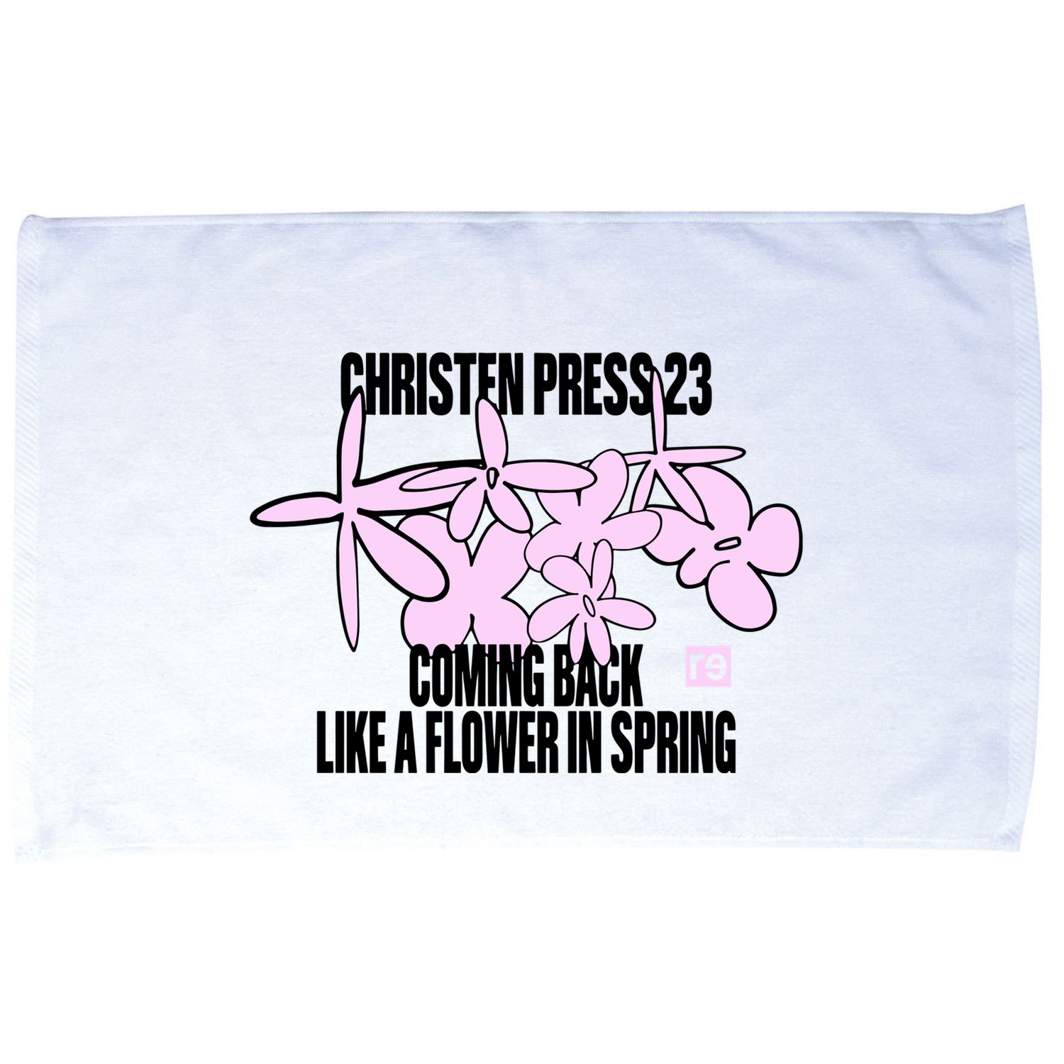 Tobin Heath Wearing Christen Press 23 Coming Back Like A Flower In Spring Microfiber Hand Towel