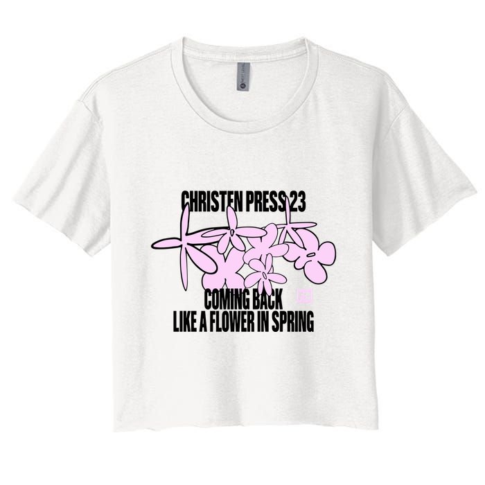 Tobin Heath Wearing Christen Press 23 Coming Back Like A Flower In Spring Crop Top