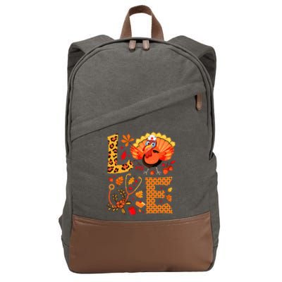 Thanksgiving  Health Worker Nursing Turkey Nurse Cotton Canvas Backpack