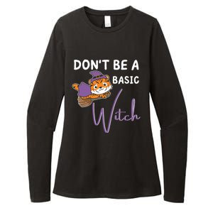 Tiger Halloween Witch Witches Dont Be A Basic Witch Gift Womens CVC Long Sleeve Shirt