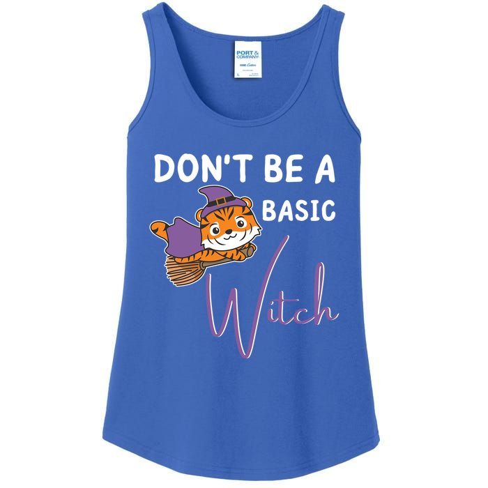 Tiger Halloween Witch Witches Dont Be A Basic Witch Gift Ladies Essential Tank