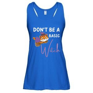 Tiger Halloween Witch Witches Dont Be A Basic Witch Gift Ladies Essential Flowy Tank