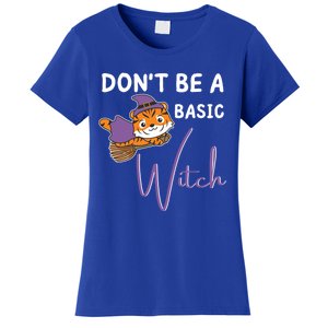 Tiger Halloween Witch Witches Dont Be A Basic Witch Gift Women's T-Shirt