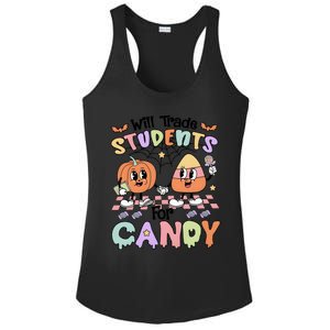 Teacher Halloween Will Trade Students For Candy Retro Ladies PosiCharge Competitor Racerback Tank