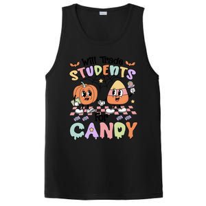 Teacher Halloween Will Trade Students For Candy Retro PosiCharge Competitor Tank