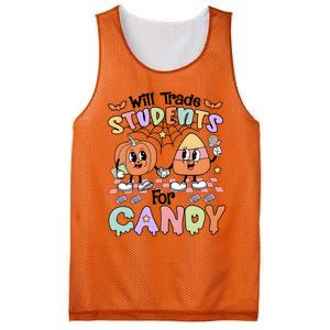 Teacher Halloween Will Trade Students For Candy Retro Mesh Reversible Basketball Jersey Tank