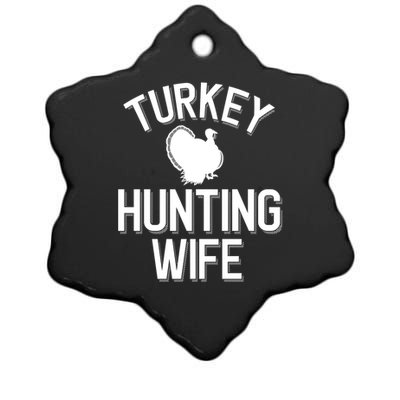 Turkey Hunting Wife Cool Turkey Hunting Family Gift Ceramic Star Ornament