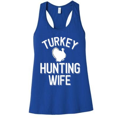 Turkey Hunting Wife Cool Turkey Hunting Family Gift Women's Racerback Tank