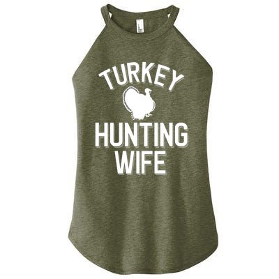 Turkey Hunting Wife Cool Turkey Hunting Family Gift Women's Perfect Tri Rocker Tank