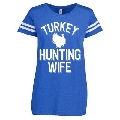 Turkey Hunting Wife Cool Turkey Hunting Family Gift Enza Ladies Jersey Football T-Shirt