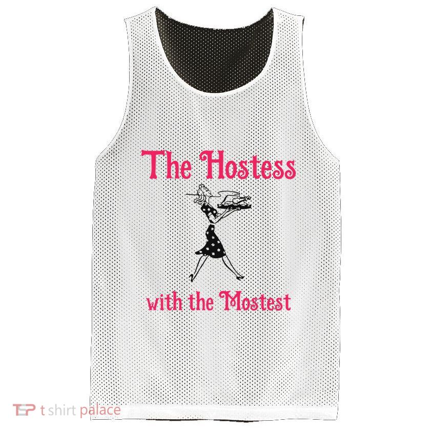 The Hostess With The Mostest Mesh Reversible Basketball Jersey Tank