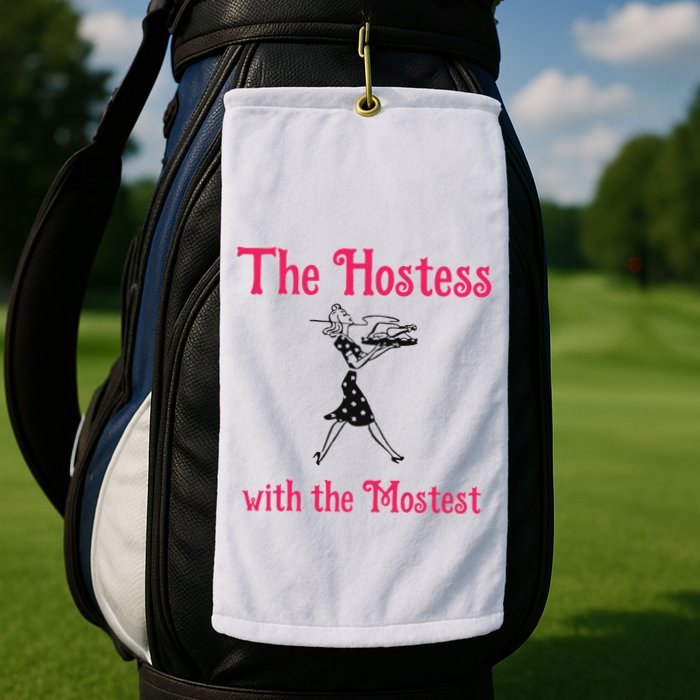 The Hostess With The Mostest Golf Towel
