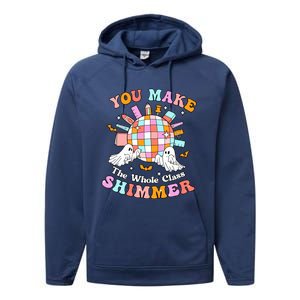 Teacher Halloween You Make The Whole Class Shimmer Performance Fleece Hoodie