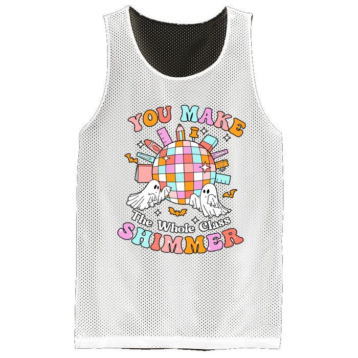 Teacher Halloween You Make The Whole Class Shimmer Mesh Reversible Basketball Jersey Tank