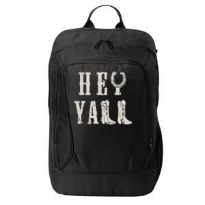 Trendy Hey Yall Horseshoe And Boots Quote City Backpack