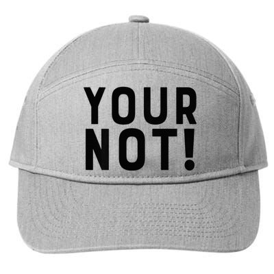 Thats Hot Your Not 2000 Front And Back 7-Panel Snapback Hat